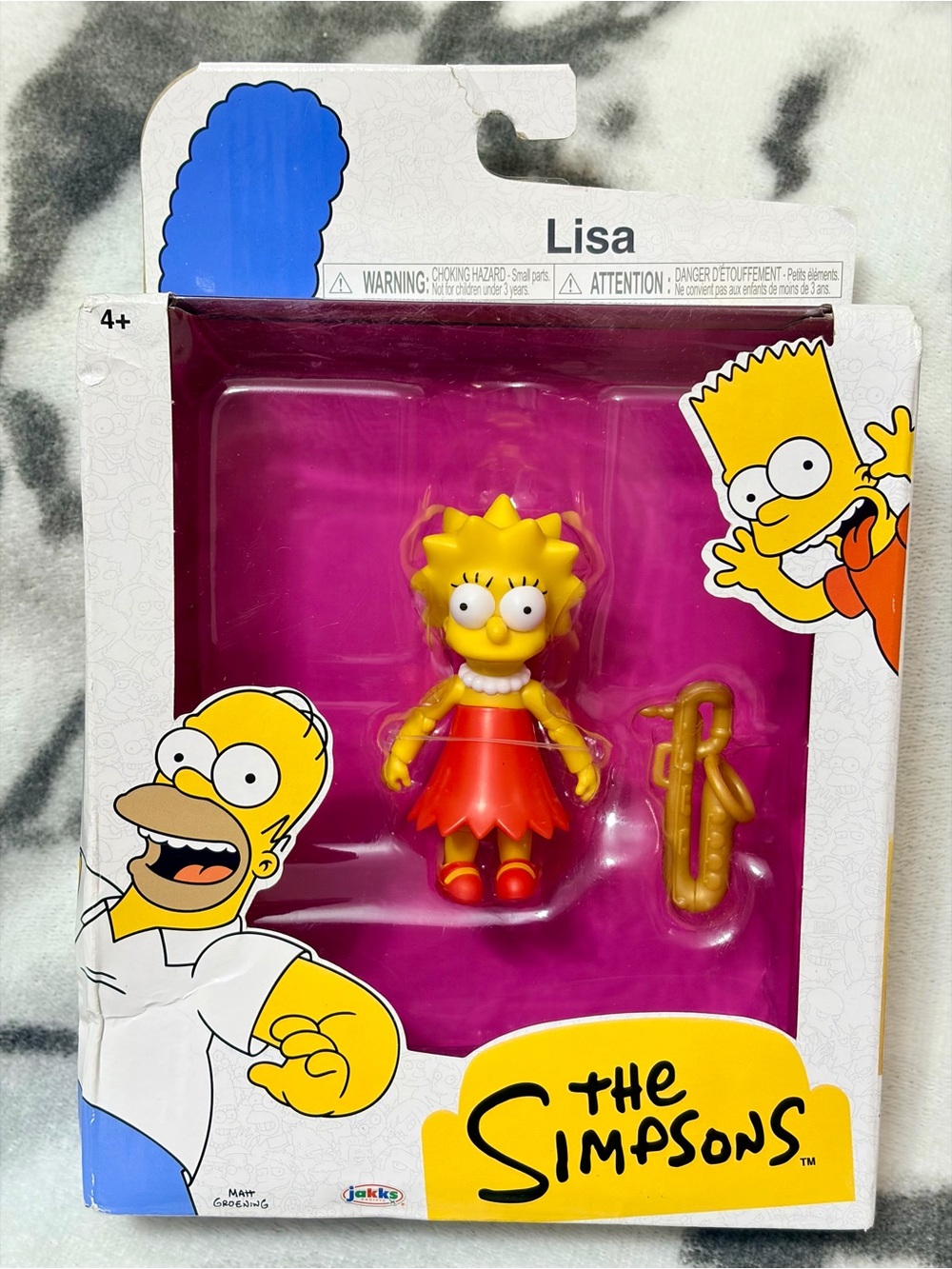 The Simpsons - 5” Articulated Action Figure/Saxophone Accessory - Wave 2 /NIB